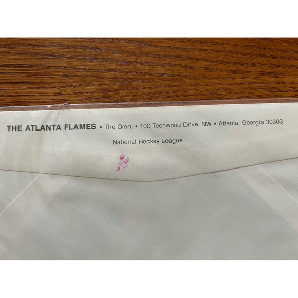 Rare NHL Atlanta Flames (defunct) press release envelope 1979 - Picture 2 of 4